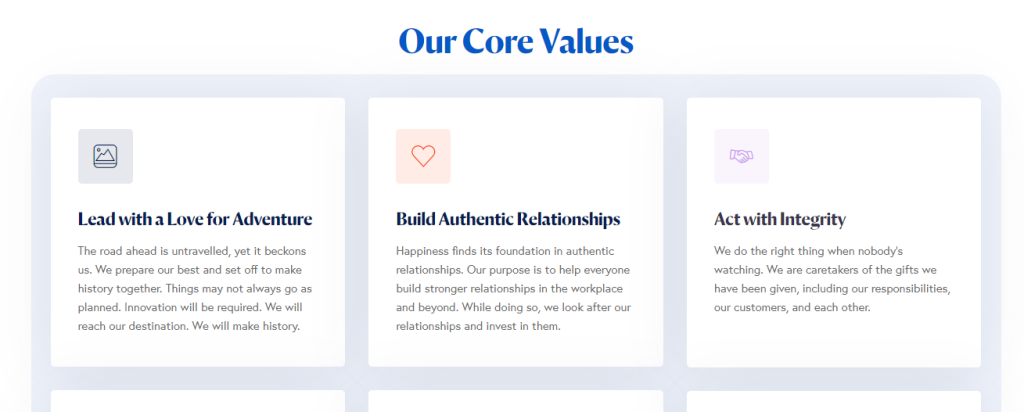 Core Values Of scoot