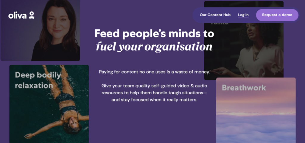 Oliva's capability to feed people's minds to fuel your organisation