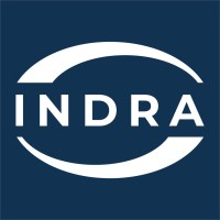 The logo Indra Renewable Technologies with light Blue background