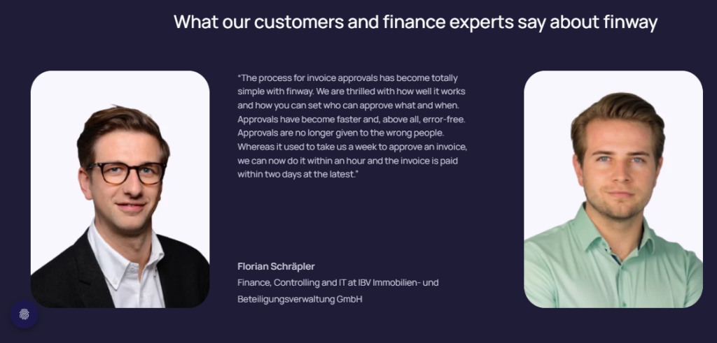 What customers says about Finway