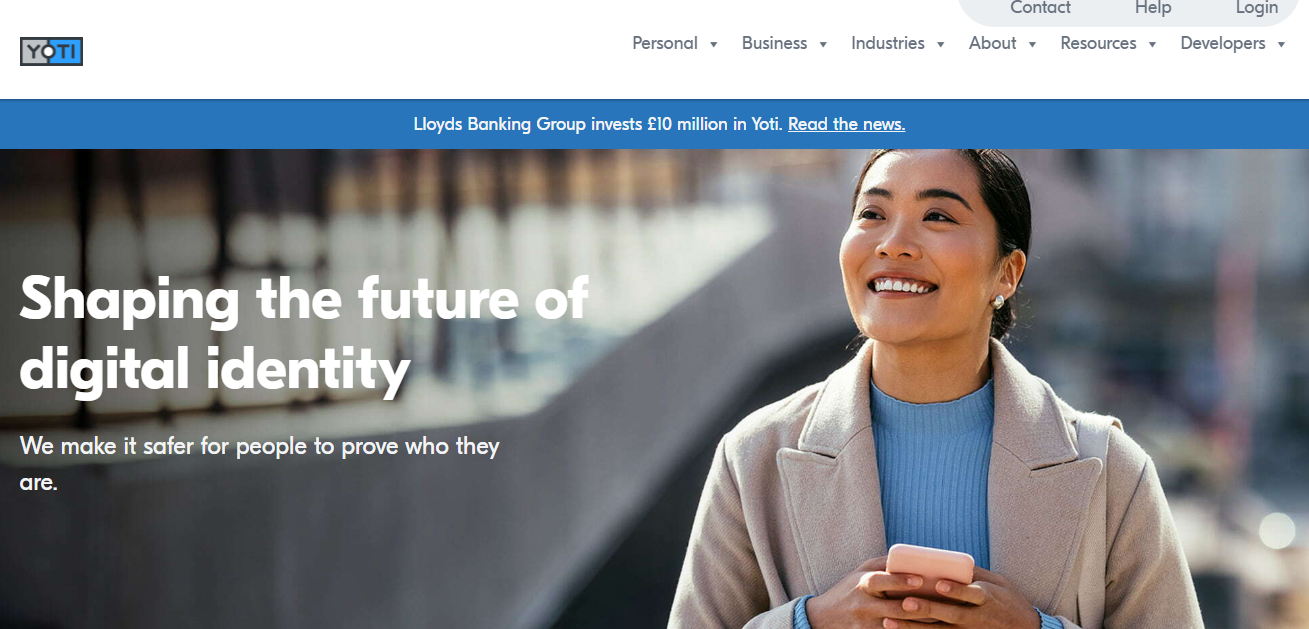 Yoti secures $11.9 million funding from Lloyds Banking Group