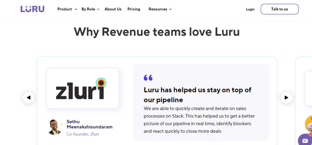Why Revenue teams love Luru