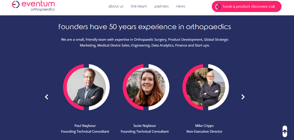 Meet the team of Eventum Orthopaedics