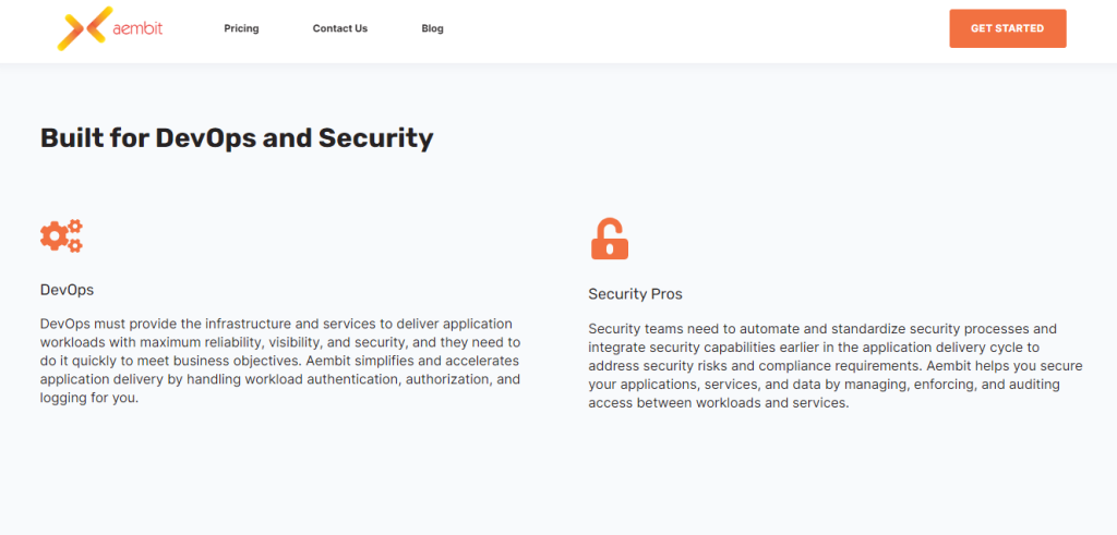 Aembit is built for devOps and Security