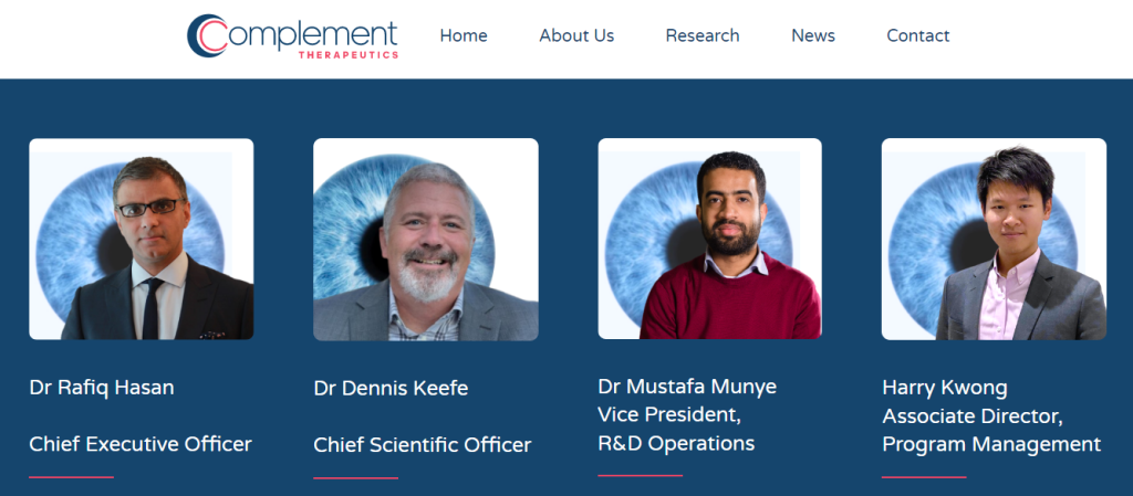 The team of Complement Therapeutics