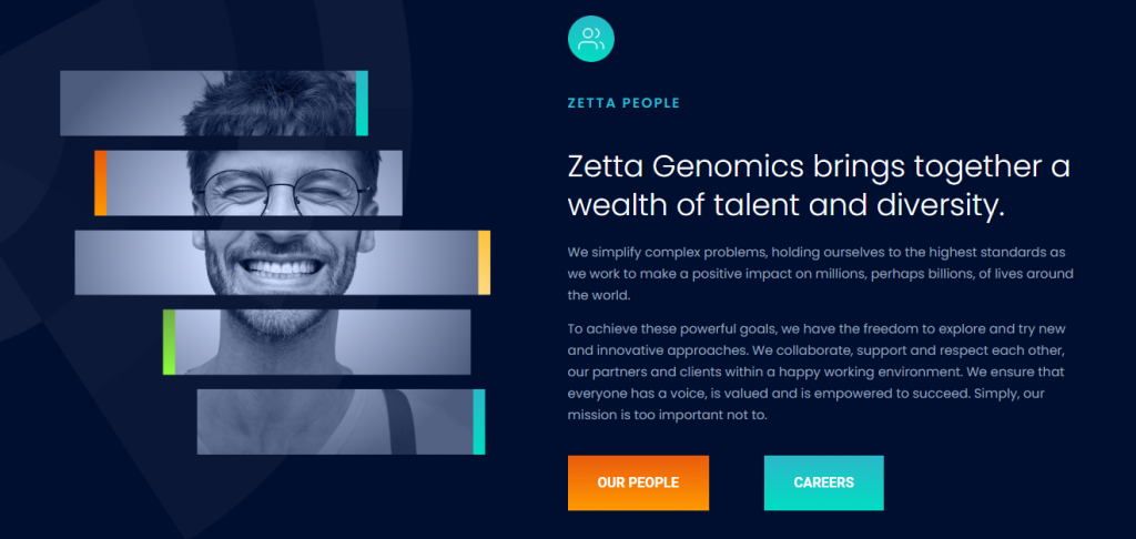 Zetta genomics diversity and work