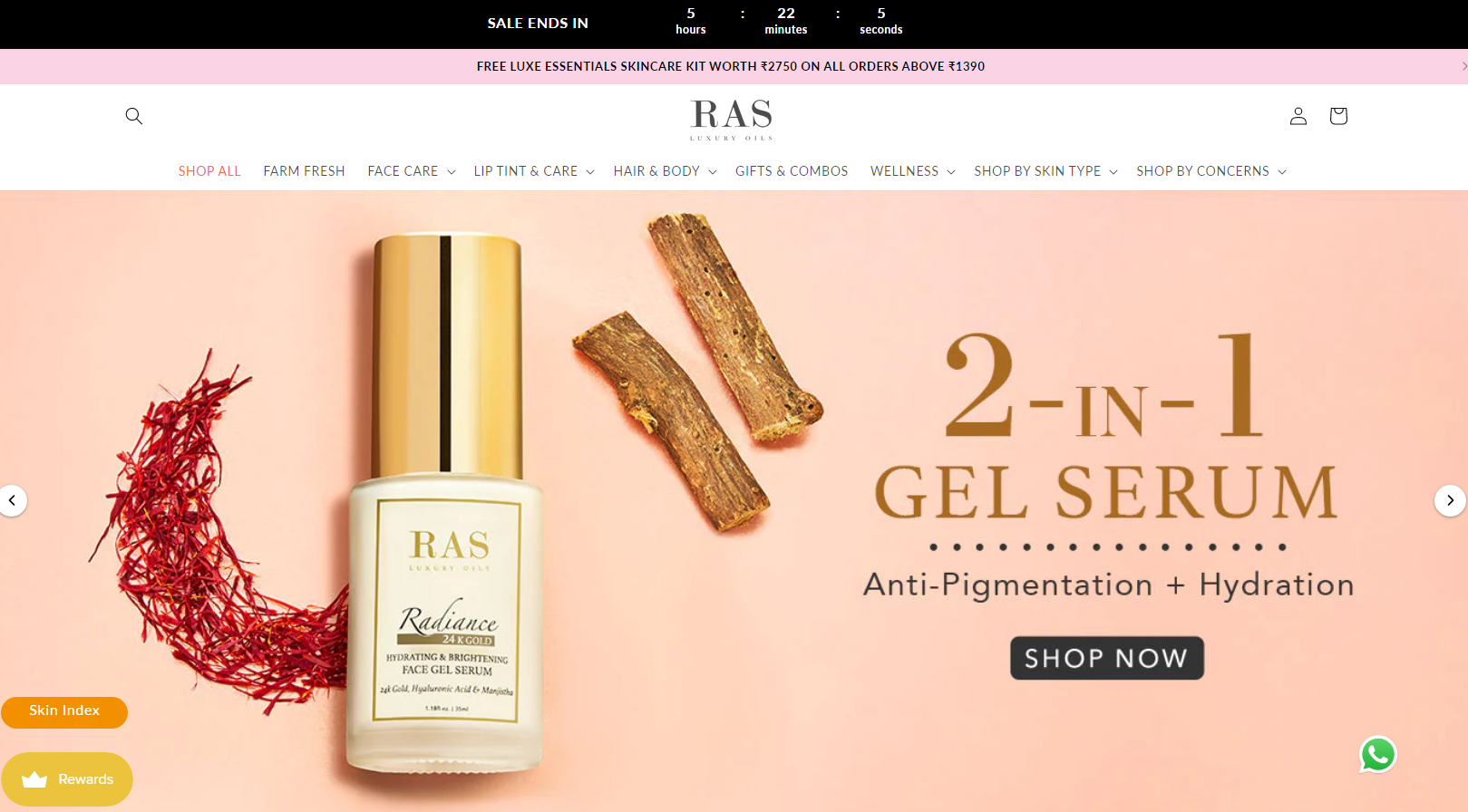 RAS Luxury Oils Raises $1.5M In A Funding Round Led By Green Frontier Capital.