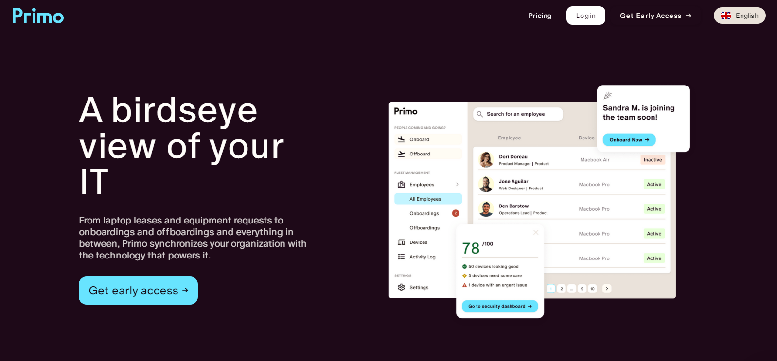 Primo, an IT Platform for SMBs Raises $3.4M in a Seed Funding Round.