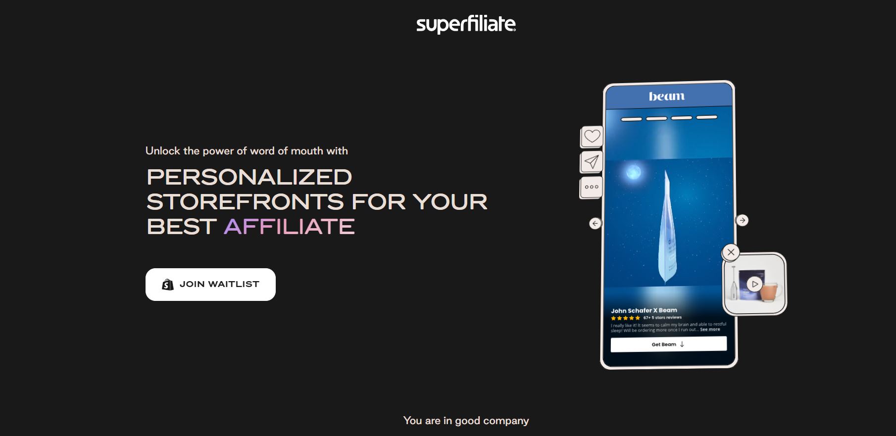 Superfiliate is the ultimate solution for businesses, and with $3M in seed funding
