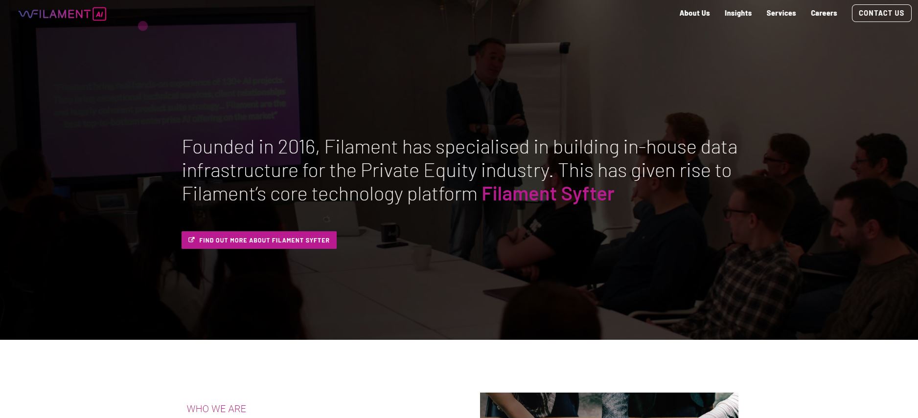 Filament AI recently raised a whopping $3.6 million and has Wealth Club as their investor