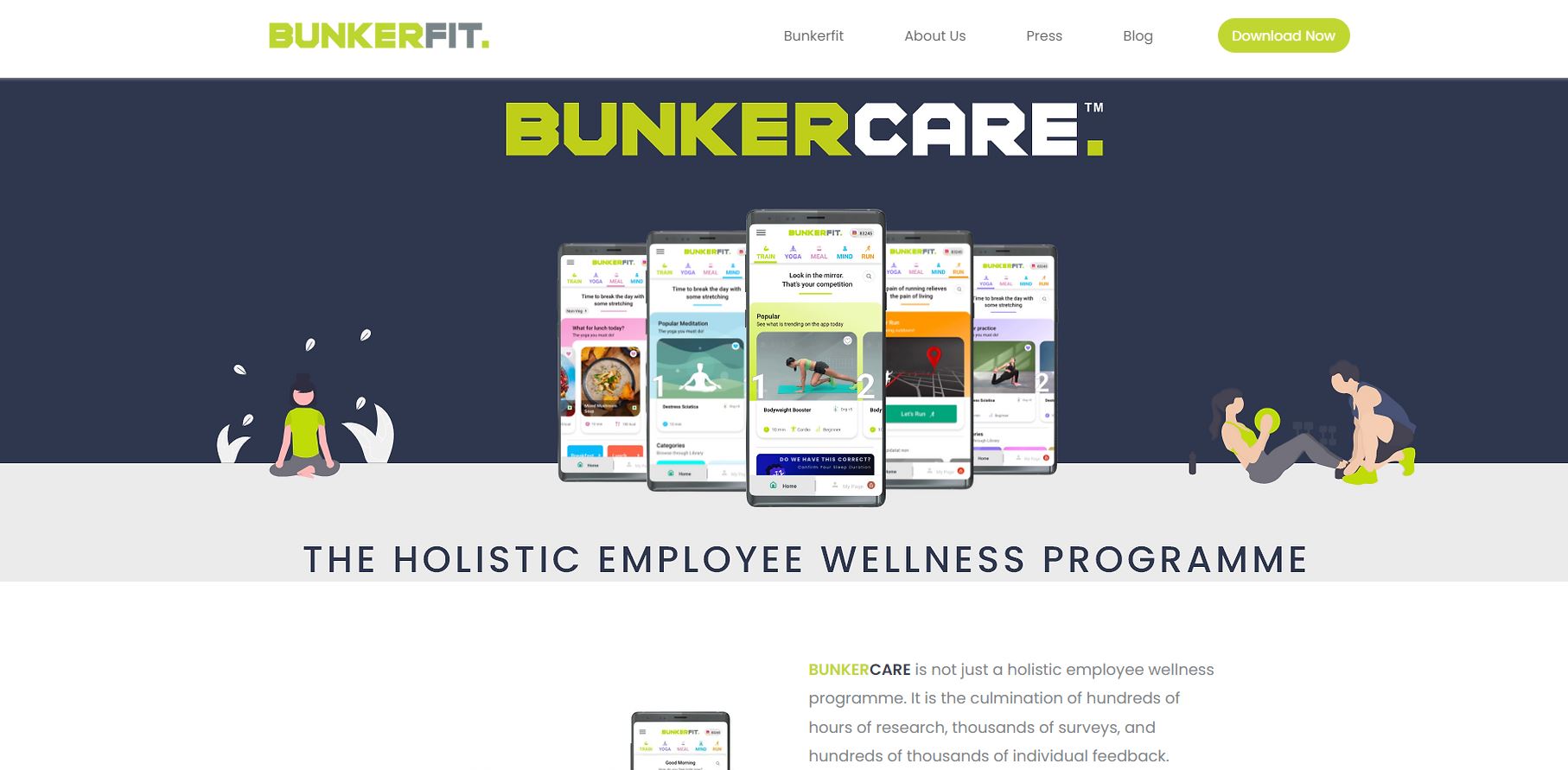 BunkerFit, the health, wellness, and fitness startup is backed by an impressive $1.9 million investment from Rainmatter
